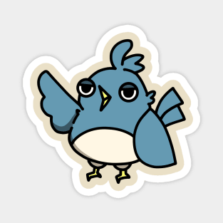 cute blue jay cartoon drawing design Magnet