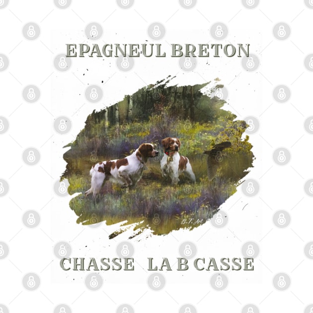 Brittany Spaniels by German Wirehaired Pointer 