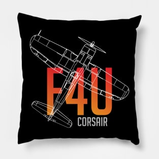 Legendary Wings: The F4U Corsair Chronicles Pillow