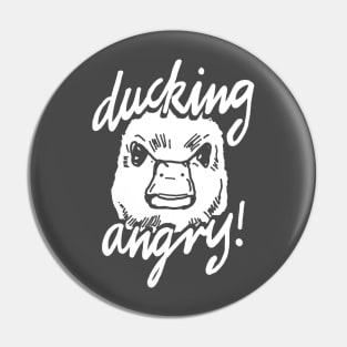 Angry Duck Meme Pin