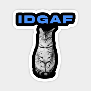 Cat idgaf Magnet