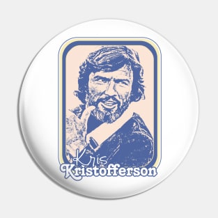 Kris Kristofferson // Retro Style Country Music Fan Gift Pin