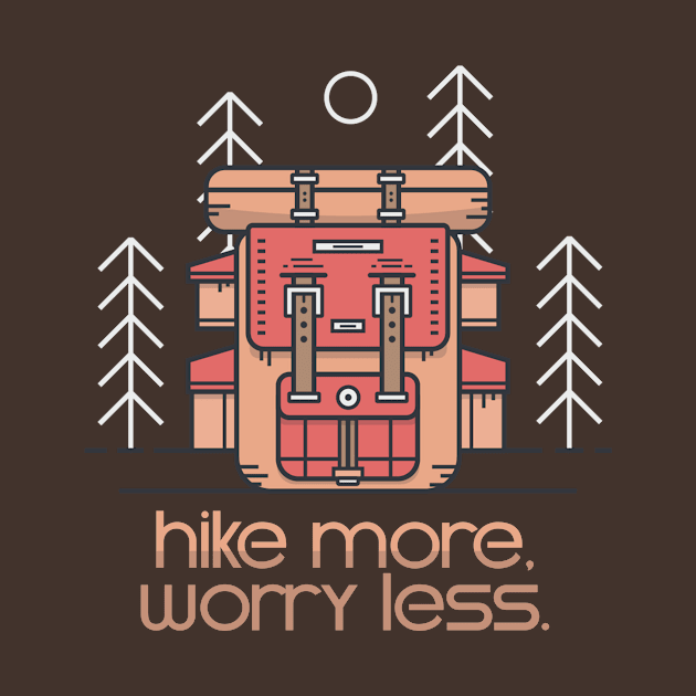 Hike More Worry Less by LaarniGallery