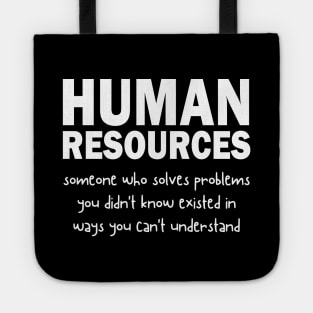 Funny Human Resources Gifts Funny Gift for HR Description Tote