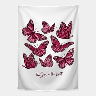 Butterflies flying all around / Sky is the limit Tapestry