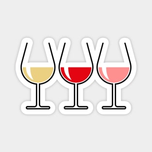 White Wine / Red Wine / Rosé Wine (Bulbous Open) Magnet