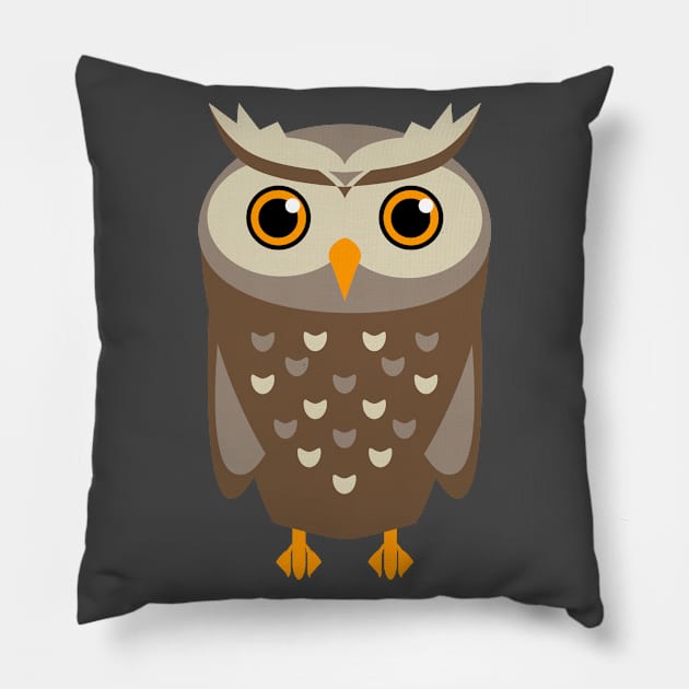 Cute Owl Pillow by DigitalCleo