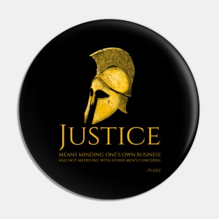 Ancient Greek Political Philosophy Plato Quote Pin