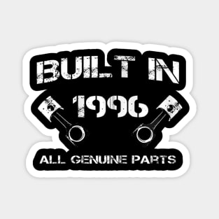 Built in 1996 Car fanatics 24th Birthday Gift idea Magnet