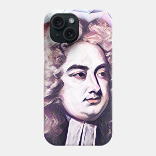 Jonathan Swift Pink Portrait | Jonathan Swift Artwork 8 Phone Case