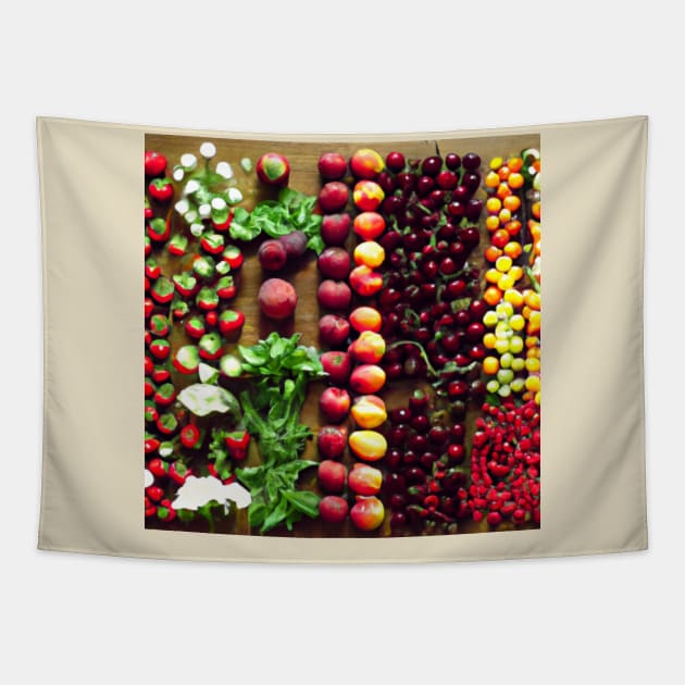 The size chart fruits Tapestry by tearbytea