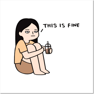 This Is Fine - Dog Meme Sticker