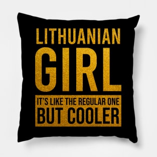 Lithuanian girl funny Pillow