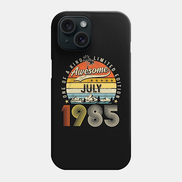 Awesome Since July 1985 Vintage 38th Birthday Phone Case by Gearlds Leonia