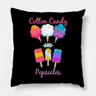 Cotton Candy and Popsicles Pillow