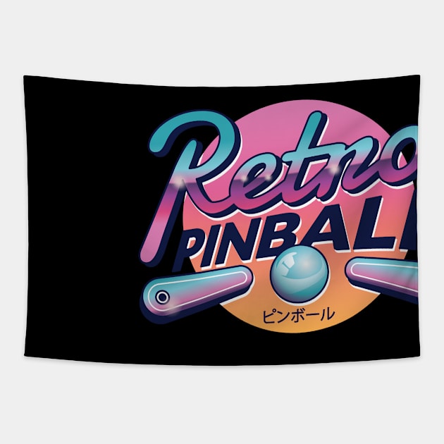 Vintage 70s 80s Retro GAMES pinball Tapestry by Midoart