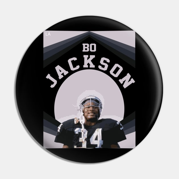 Bo Jackson Raiders Pin by KC Designs