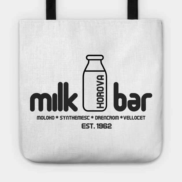 Korova Milk Bar Moloko Clockwork Orange Clockwork Orange Tote