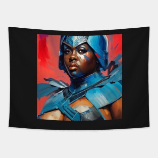 African Queen: Futuristic Fashion Statement T-Shirt Tapestry