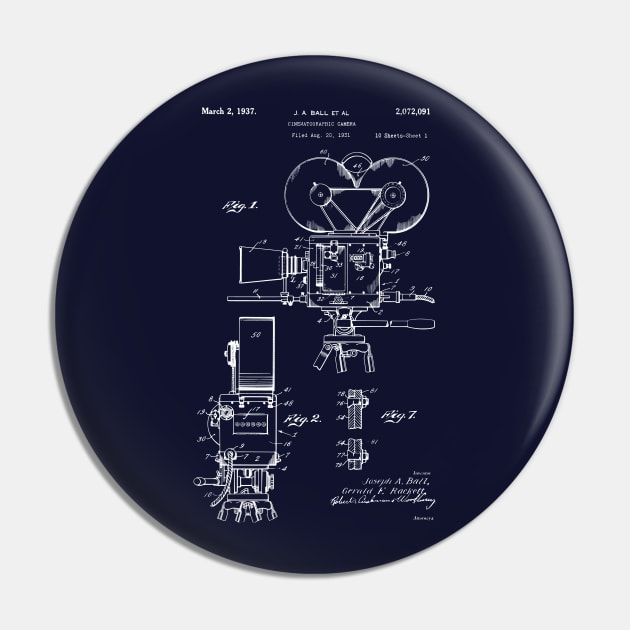 Movie Maker Film Camera Patent Prints 1937 Pin by MadebyDesign