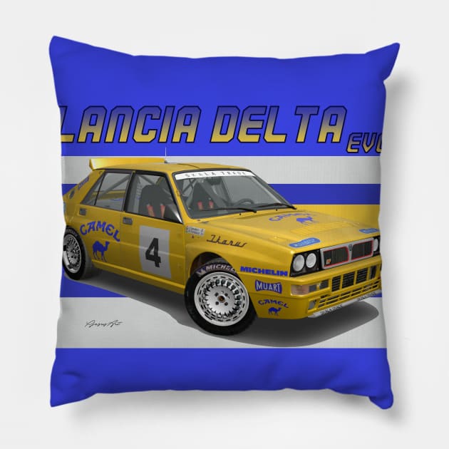 Lancia Delta EVO 03 Pillow by PjesusArt