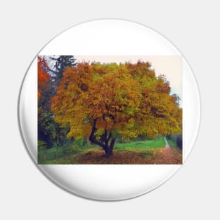 Autumn Tree in Switzerland Pin