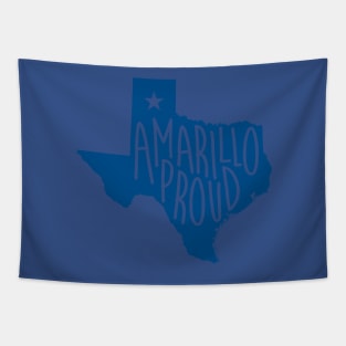 Amarillo Proud (Blue Ink) Tapestry