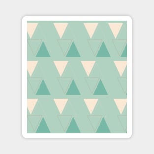 Minimalist triangle geometric graphic vector illustration Magnet