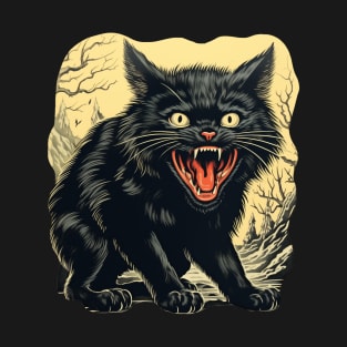 Forest Black Cat T-Shirt