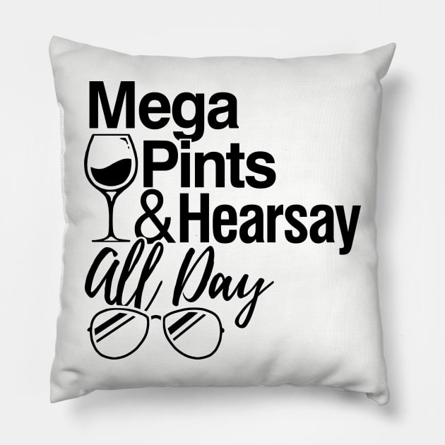 Mega Pints and Hearsay All Day Pillow by Boots