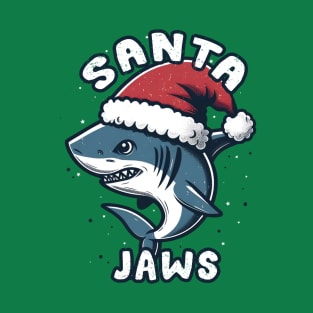 Santa Jaws- Funny Christmas Shark T-Shirt