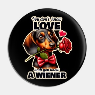 Dachshund Valentin's day Pin