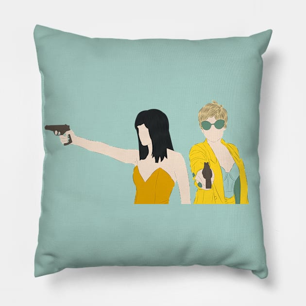 Zulema & Maca - Via A Vis Pillow by LiLian-Kaff