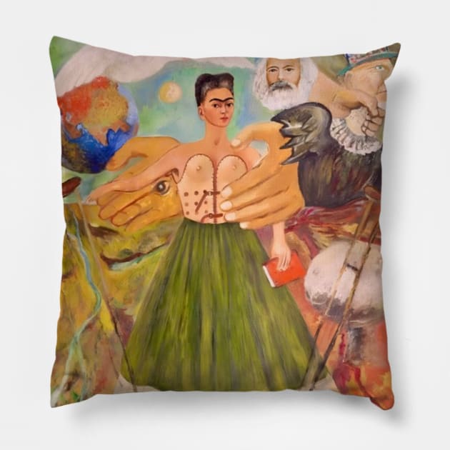 Marxism Will Give Health to the Sick by Frida Kahlo Pillow by FridaBubble