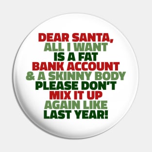 Dear Santa Pin