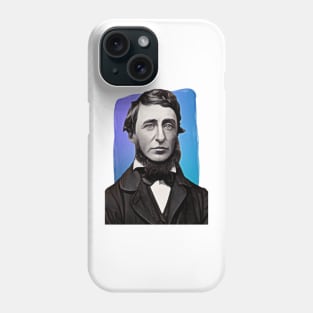 American Philosopher Henry David Thoreau illustration Phone Case