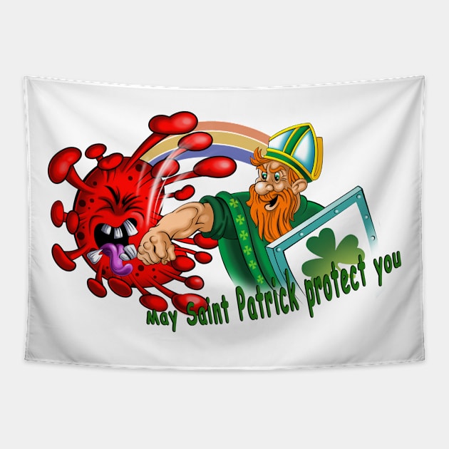 may Saint Patrick be with you Tapestry by Karlov Print