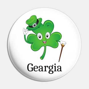 St Patrick's  Irish Shamrock geargia , Irish Gift for Wife Pin