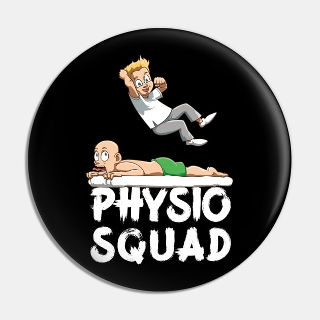 Wrestling physiotherapist Physio Squad Pin by melostore