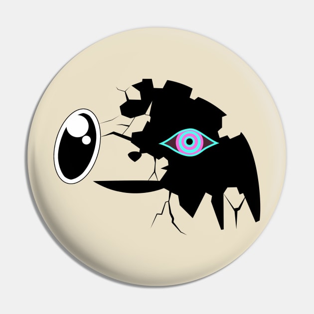 Shadow Teddie Pin by SJBTees