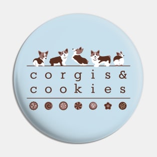 Corgis and Cookies Pin