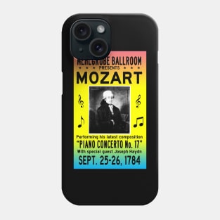 Mozart Concert Poster Phone Case