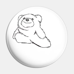 Smiley Bear Splits Pin