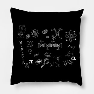 The Power of Science: Celebrate Scientific Discovery with Our Scientific Tools T-Shirt Pillow