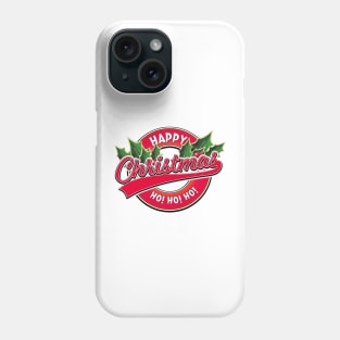 happy christmas ho ho ho logo. Phone Case