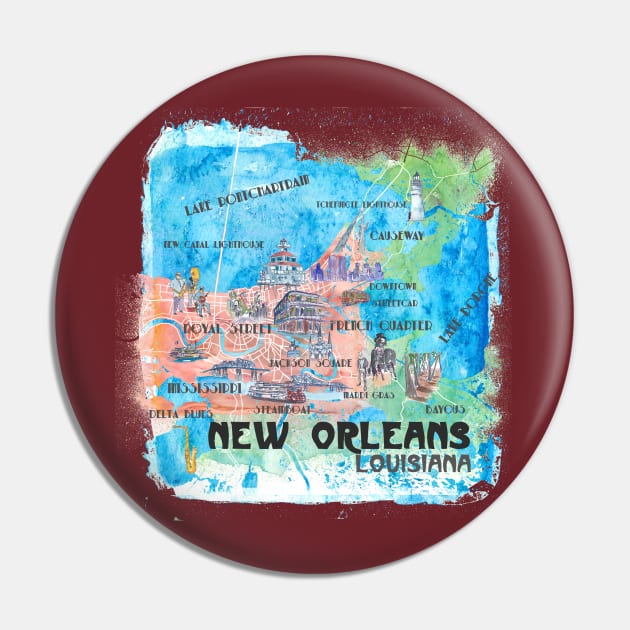 New Orleans Pin by artshop77