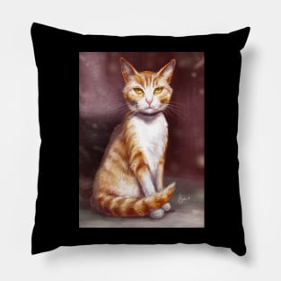 Red cat Pillow