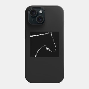 Horse silhouette Phone Case