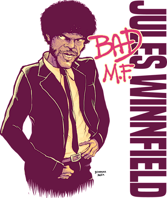 Jules Winnfield: Bad M.F. [alt. colors] Kids T-Shirt by DonovanAlex