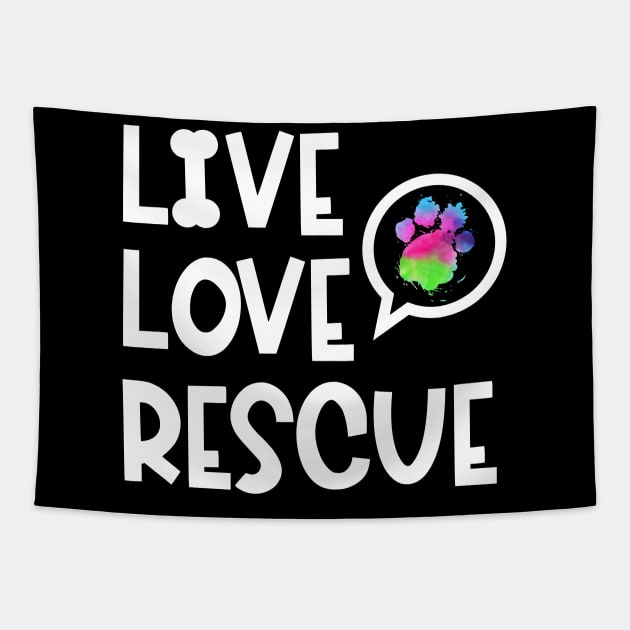 Rescue Dog Search Dog Service Dog Paw Tapestry by WoollyWonder